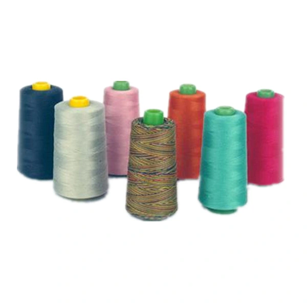 Factory Low Price 100% Spun Polyester Thread Sewing 40/2 5000y for Quality Clothes, Bags, Home Textiles