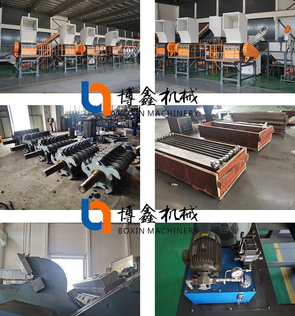 Brechmaschine Maschine Industrielle Shredder Recycling-Anlage Kunststoff Crusher Blades Dünne Crushed Flasche Waschmaschine Pedderred