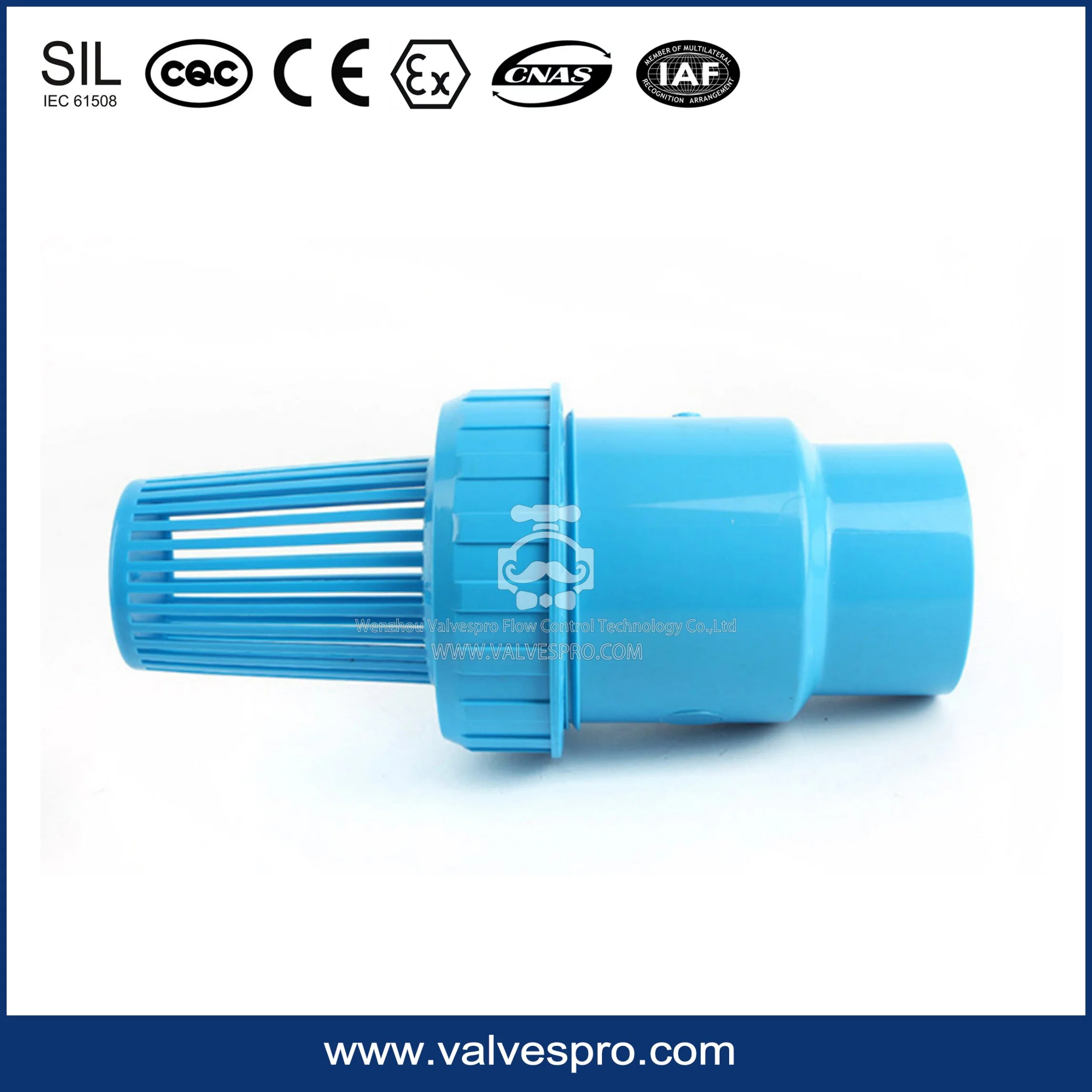 PVC Foot Valve with DIN ANSI BS Standard Made in China Water Pump Foot Valve