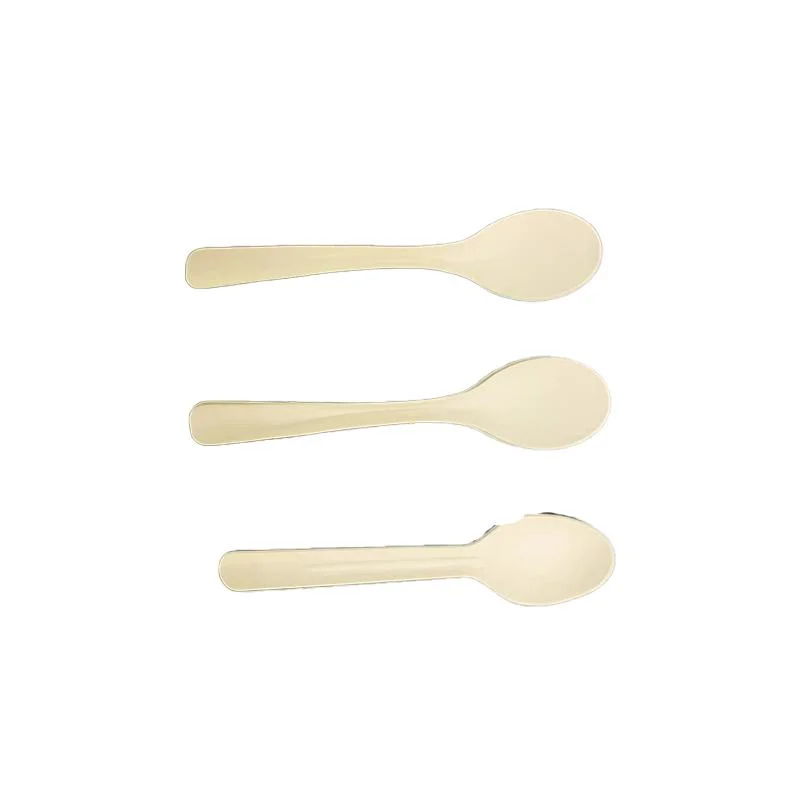 Compostable Natural Paper Spoon Cutlery Utensil Sets Biodegradable Disposable