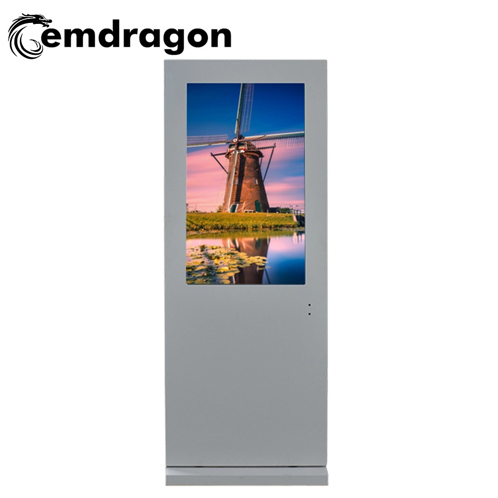 Outdoor LED Display 43 Inch Digital Signage Air-Cooled Vertical Screen Floor Highlighting Outdoor LED Screen