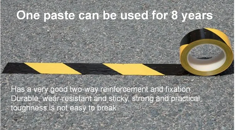 Balck and Yellow Double Sided Printed Barricade Warning Tape for Road Safety