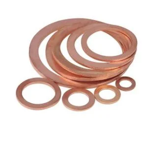 Brass Copper Colored Metal Round Flat Plate Fender Washers Sealing Gasket Punched Ring Washer