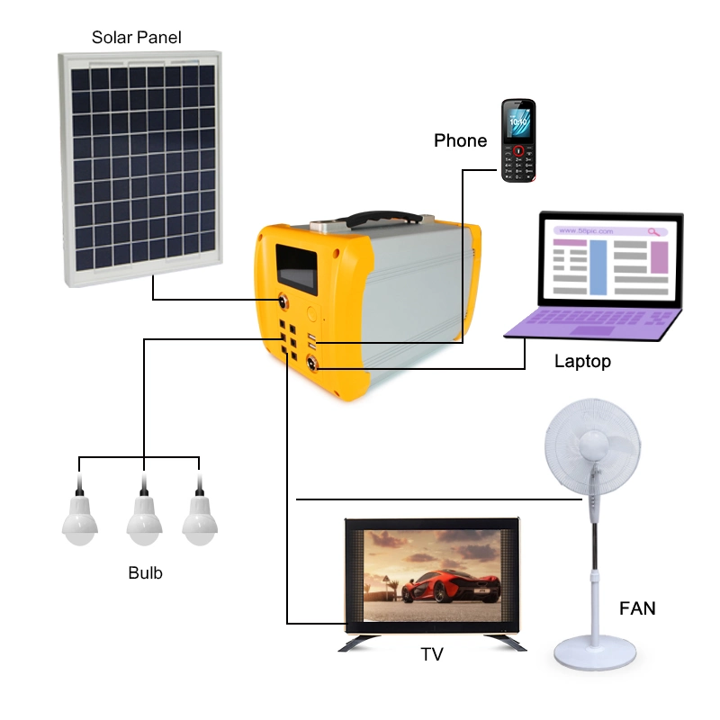 Home Hybrid Solar Power System Emergency Laptop Charging Generator