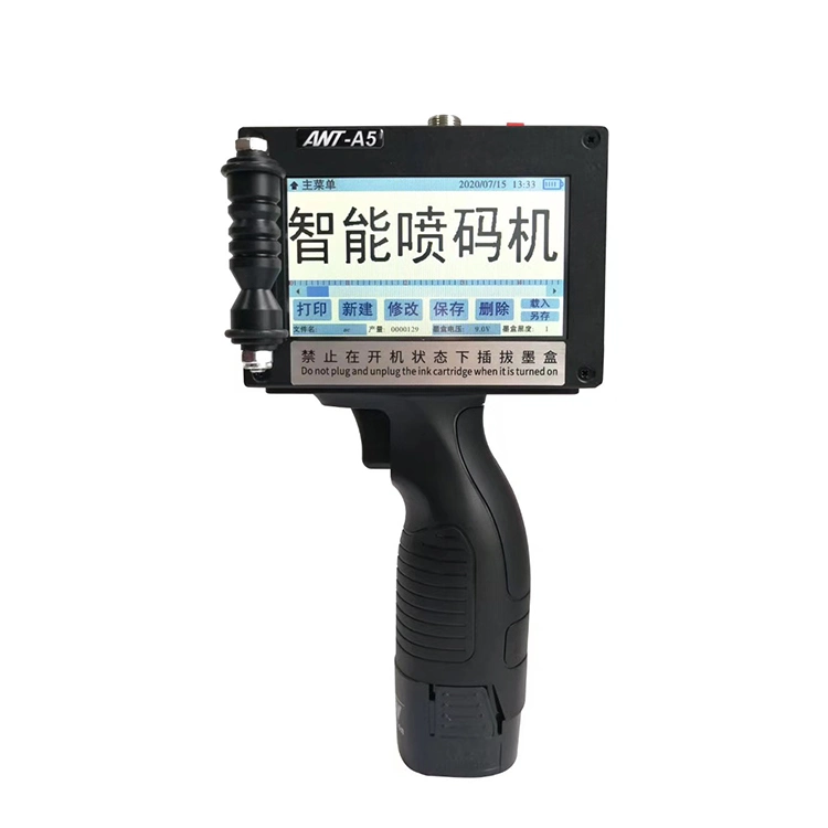 Factory Supply A5 Handheld Inkjet Printer for Date Number Expiry Date Printing