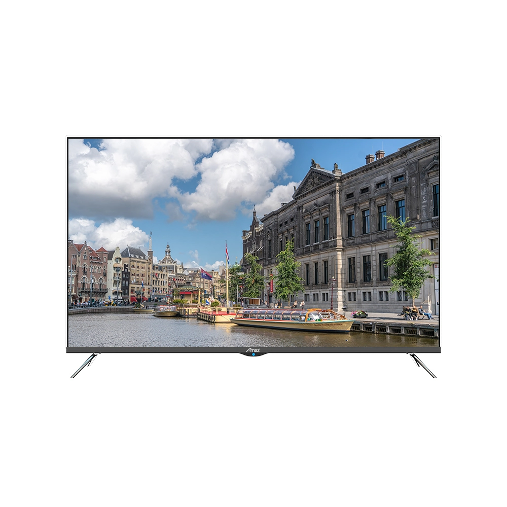 China Hersteller High End QLED TV 4K UHD Android Television Freisprecheinrichtung für Smart TV mit Sprachsteuerung HDR10