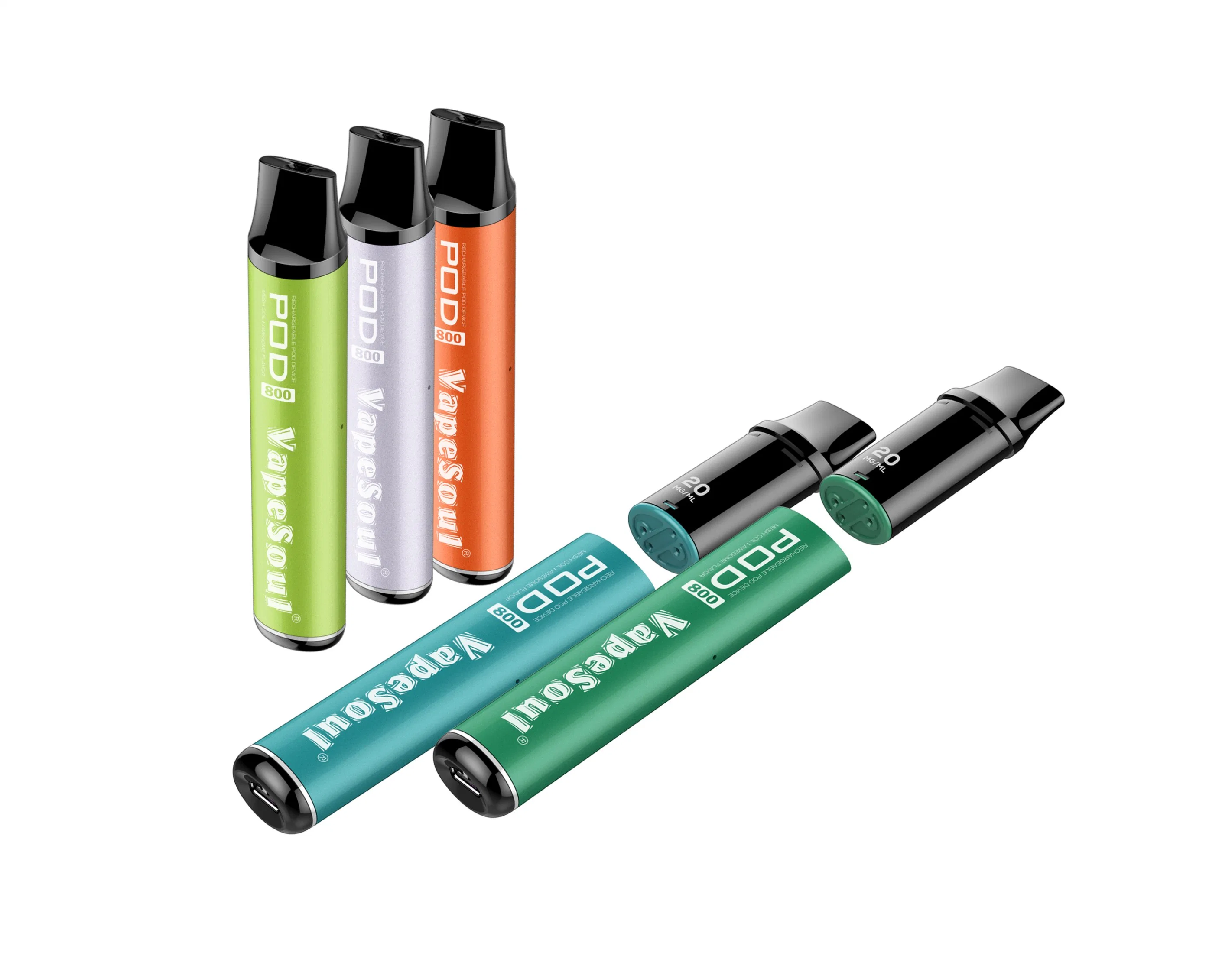 Vapesoul Pre-Filled Pod Kit Changeable Rechargeable Italy Spain UK EU Tpd Compliant Wholesale E Cigarette
