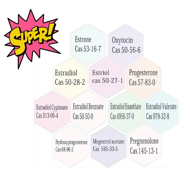 Pharm Grado 99% polvo puro de Estradiol CAS 50-28-2 para laboratorio Investigación con entrega rápida