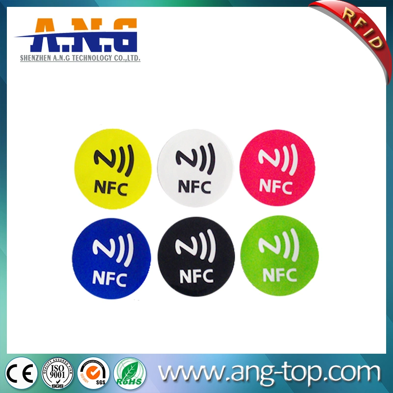 Round Tag Ntag213 NFC Tag Sticker with 3m Adhesives