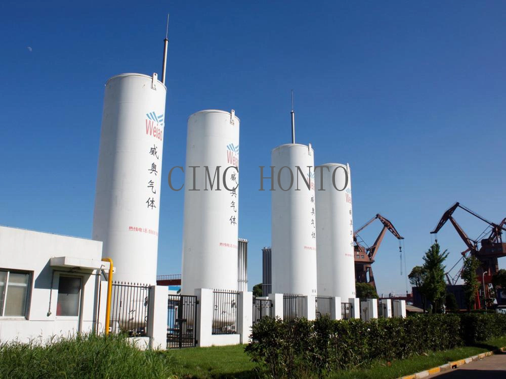 Liquid Nitrogen Cooling Oxygen Gas Tank for Sale 150m3