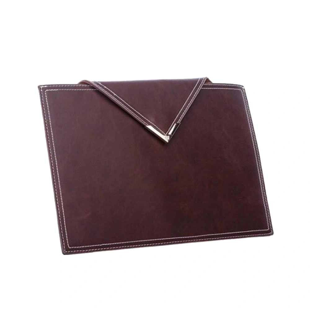 Single-Ply Luxury Laptop Sleeve Expanding File Folder Envelop Style PU Leather Document Bag Holder