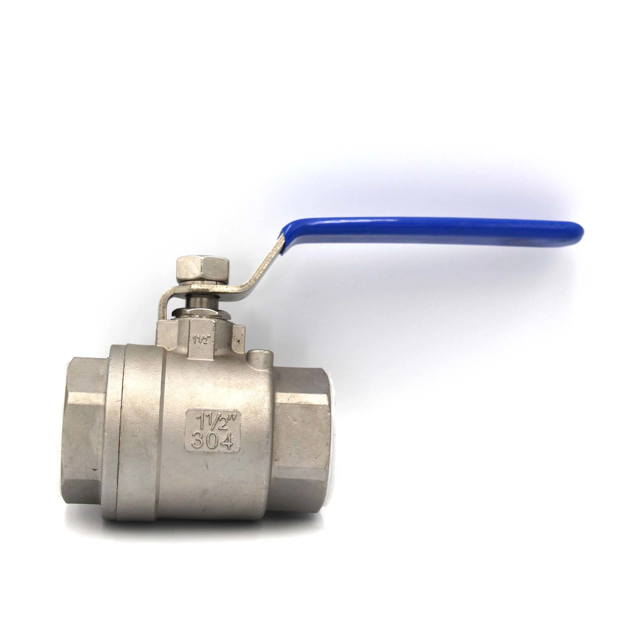 1/2"-4" 201/304/316 Stainless Steel Type Switch Valve Internal Thread Straight Through Pipe Ball Valve