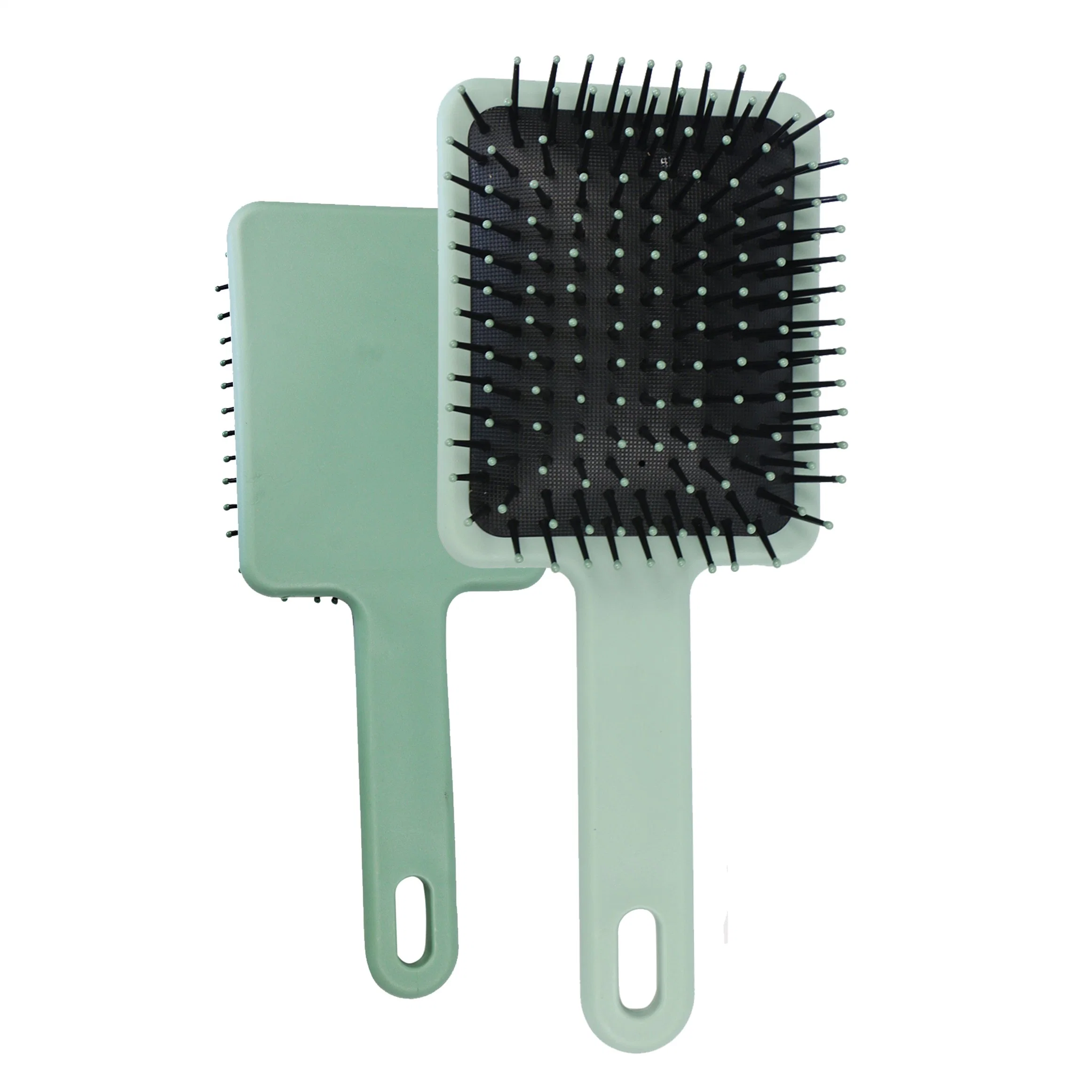Square-Shaped Pocket Size Cushion Hair Brush Detangling & Massage Comb Hair Styling and Hair Care Tool for Women