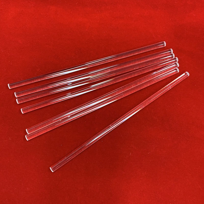 Stability Strong Light Transmittance Laboratory All Kind of Size Diameter Fiber Optical Used Quartz Glass Rod