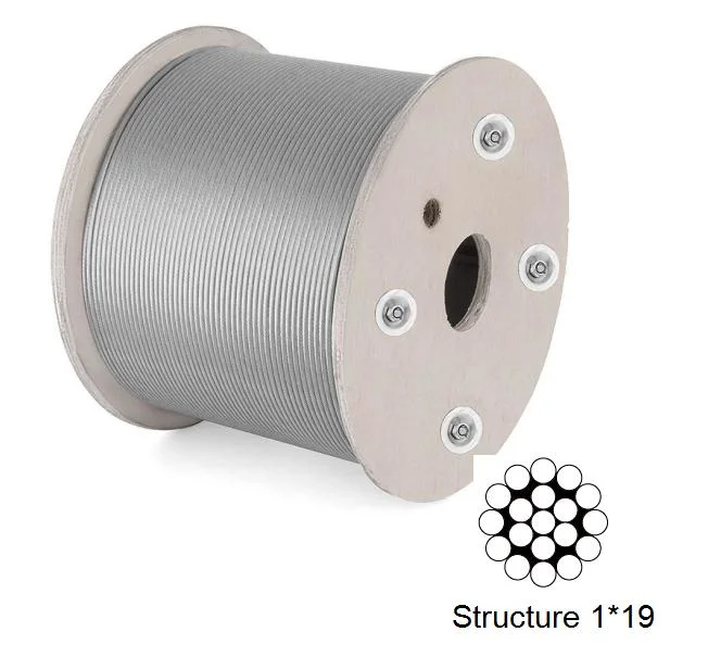 304 / 316 Stainless Steel Wire Rope 12mm 16mm Diameter