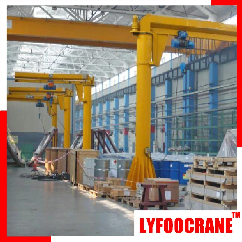 Fixed Column Jib Crane with Hoist (250kg, 500kg, 1t, 2t, 3t, 5t)