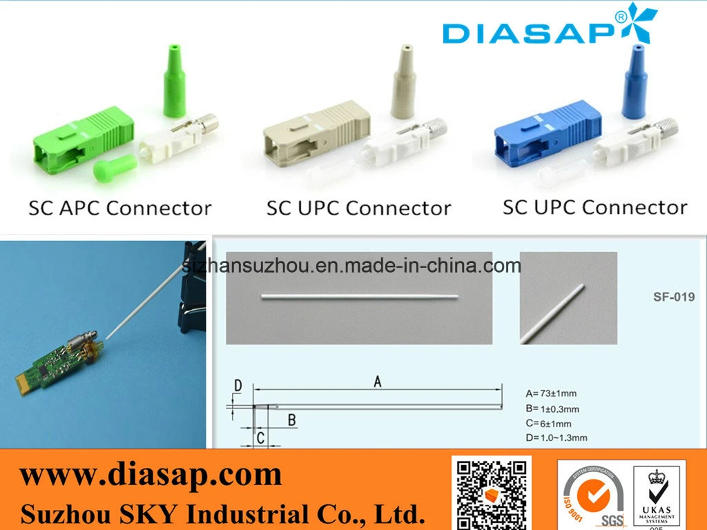 Disposables Industrial Cleanroom St/Sc Fiber Optic Cotton Swabs for HDD Cleaning