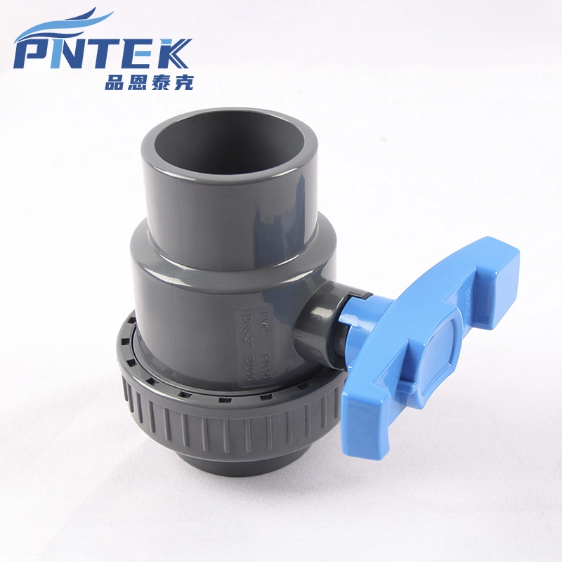 UPVC Pipe PP Compression Fitting DN20 PVC Boat Handle Union Ball Valve