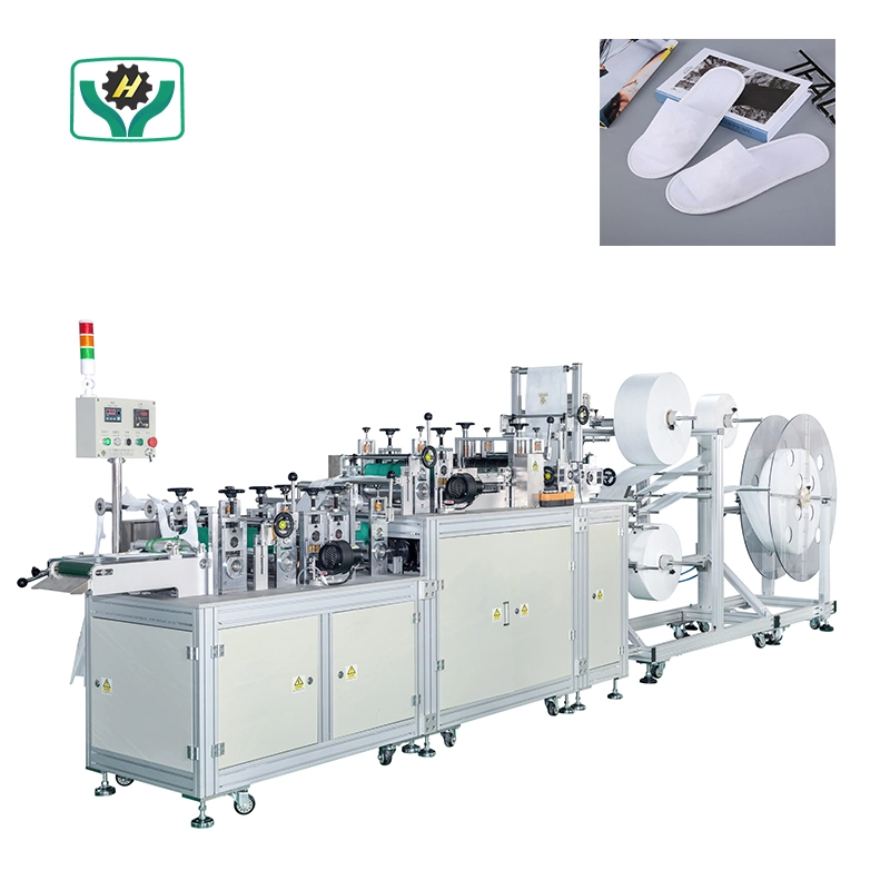 Can Print Logo Automatic Package SPA Slippers Machine Hotel Disposable Slippers Making Machine