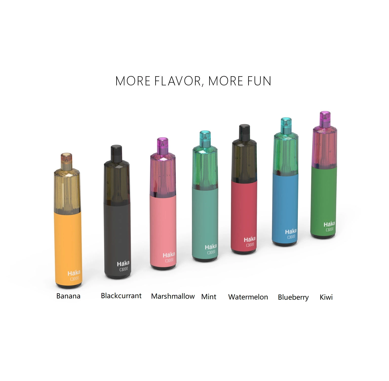 New Trend Product with 10 Great Flavors 3000puffs Haka Disposable/Chargeable Vape Device