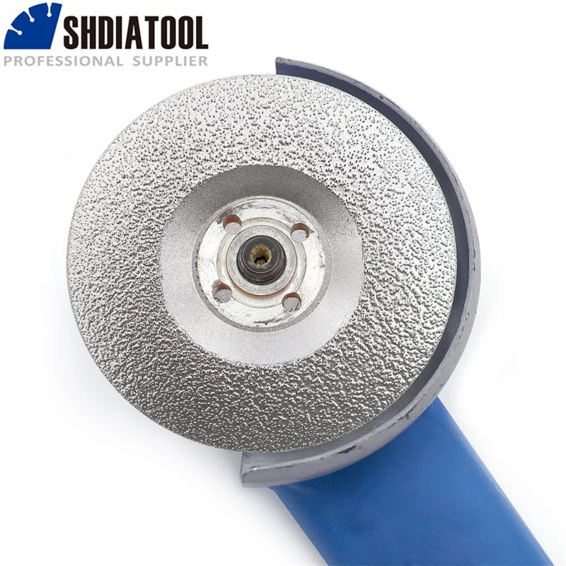 Shdiatool Diameter 115mm Vacuum Brazed Diamond Grinding Cup Wheel