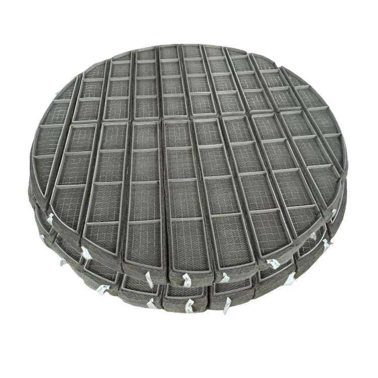 PTFE Plastic Wire Mesh Mist Eliminator Pad Demister with Support Grid for Cooling Tower