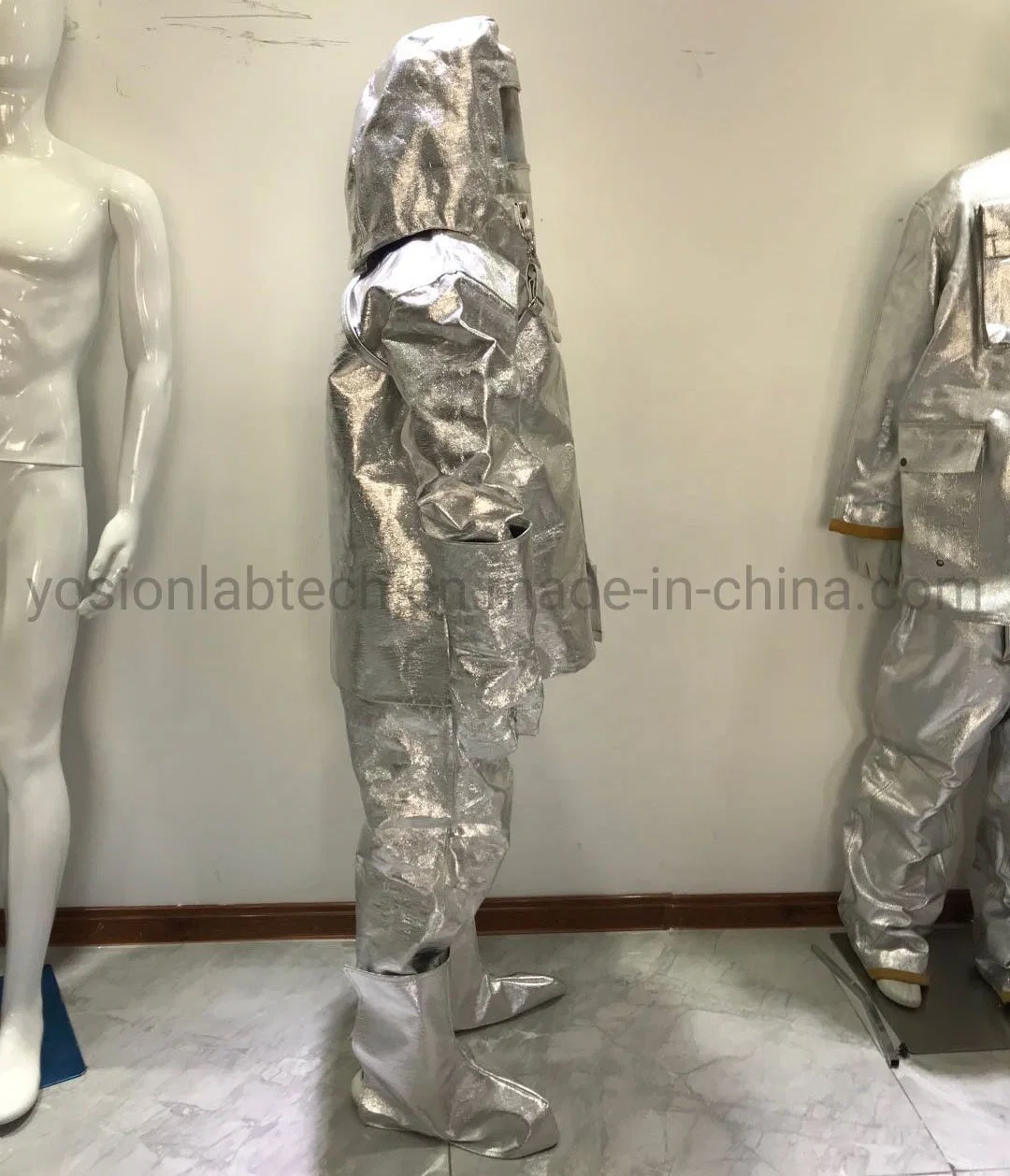 En Standard 1050 Degree Aluminized Fire Fighting Heat Resistant Fire Fighting Suit