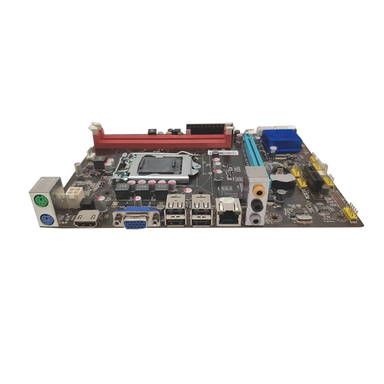 Precio de fábrica al por mayor computadora de escritorio H61-1155 Soporte 2*DDR3 placa principal con Buen mercado en todo el mundo placa base