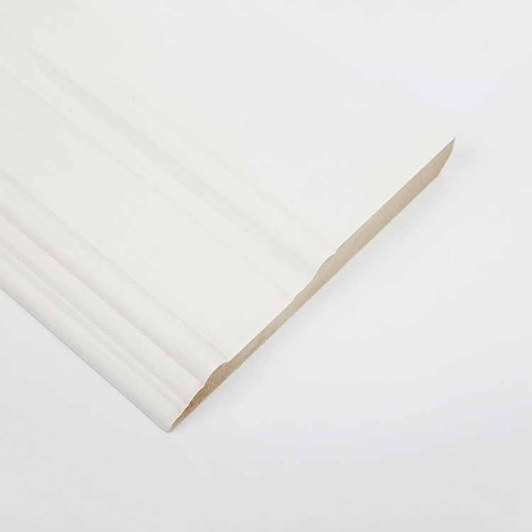 أثاث مزخرف تصميم MDF للديكور المنزلي لوحة Baseboard ذات أساس أبيض القوالب