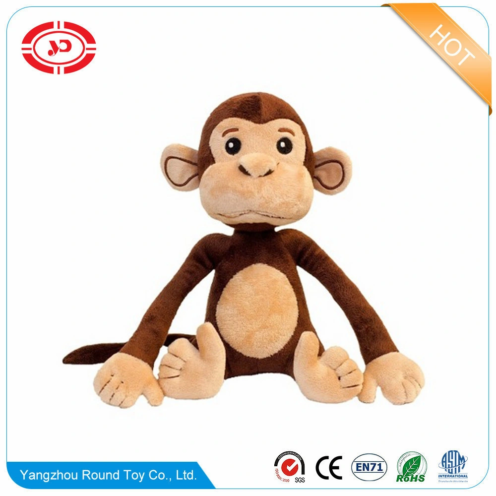 Brown Monkey Sitting Animal Kids Gift Plush Soft Toys