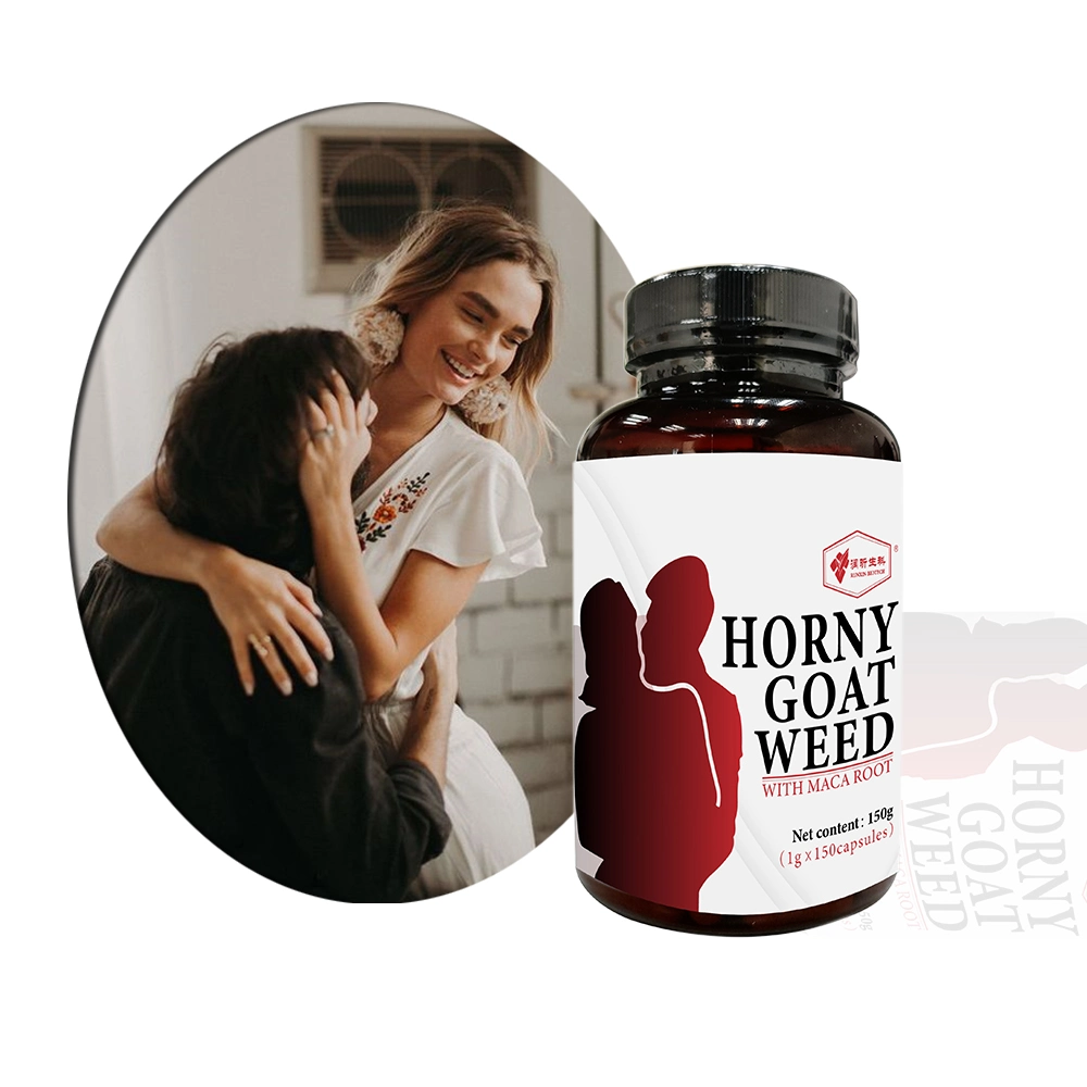 Horny Goat Weed Maca Root Strong Men Capsules for Libido Enhancement Drive Stamina Endurance