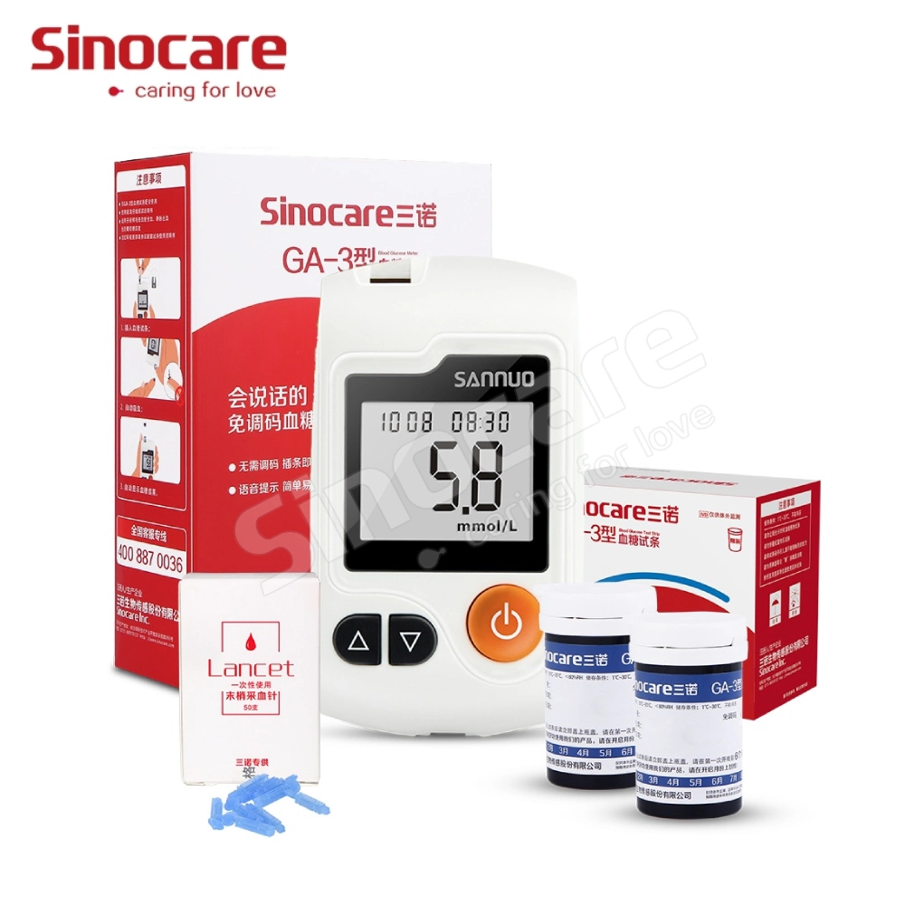 Sinocare Quick Check Diabetics Home Meter Blood Glucose Test Strips
