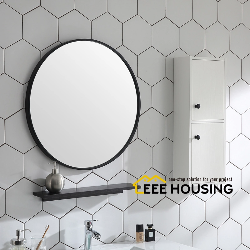 European Style Wall-Mounted Bathroom Cabinet Vanity Furniture with Round Mirror or Mirror Cabinet