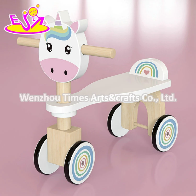 Wholesale/Supplier Baby Pink Unicorn Wooden Ride on Animal Toy for Children W16b019