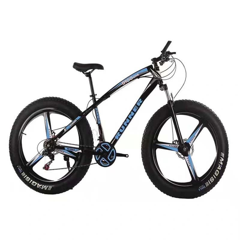 2022 Neue Ankunft OEM Fat Wide Tire 21 Speed Fahrrad Männer Männer 20 Zoll 26 Zoll Radfahren Schnee Schmutz Racing Fahren Sie mit dem Mountainbike