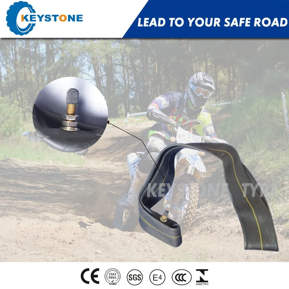 ISO Standard Super Quality Natural Rubber / Motorcycle Inner Tube (3.50/4.00-8)