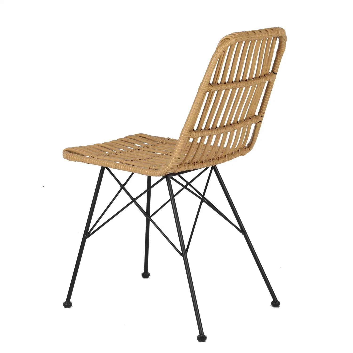 High Class Metal Rattan Wedding Rattan Outdoor French Bistro Chair