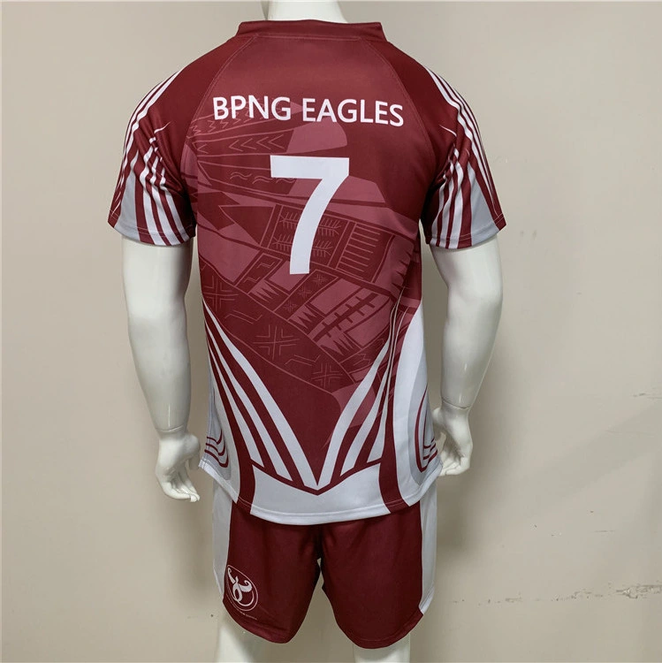 OEM Service Wholesale/Supplier Custom Printed Rugby Shirt Jersey Rugby Shorts Rugby Uniform