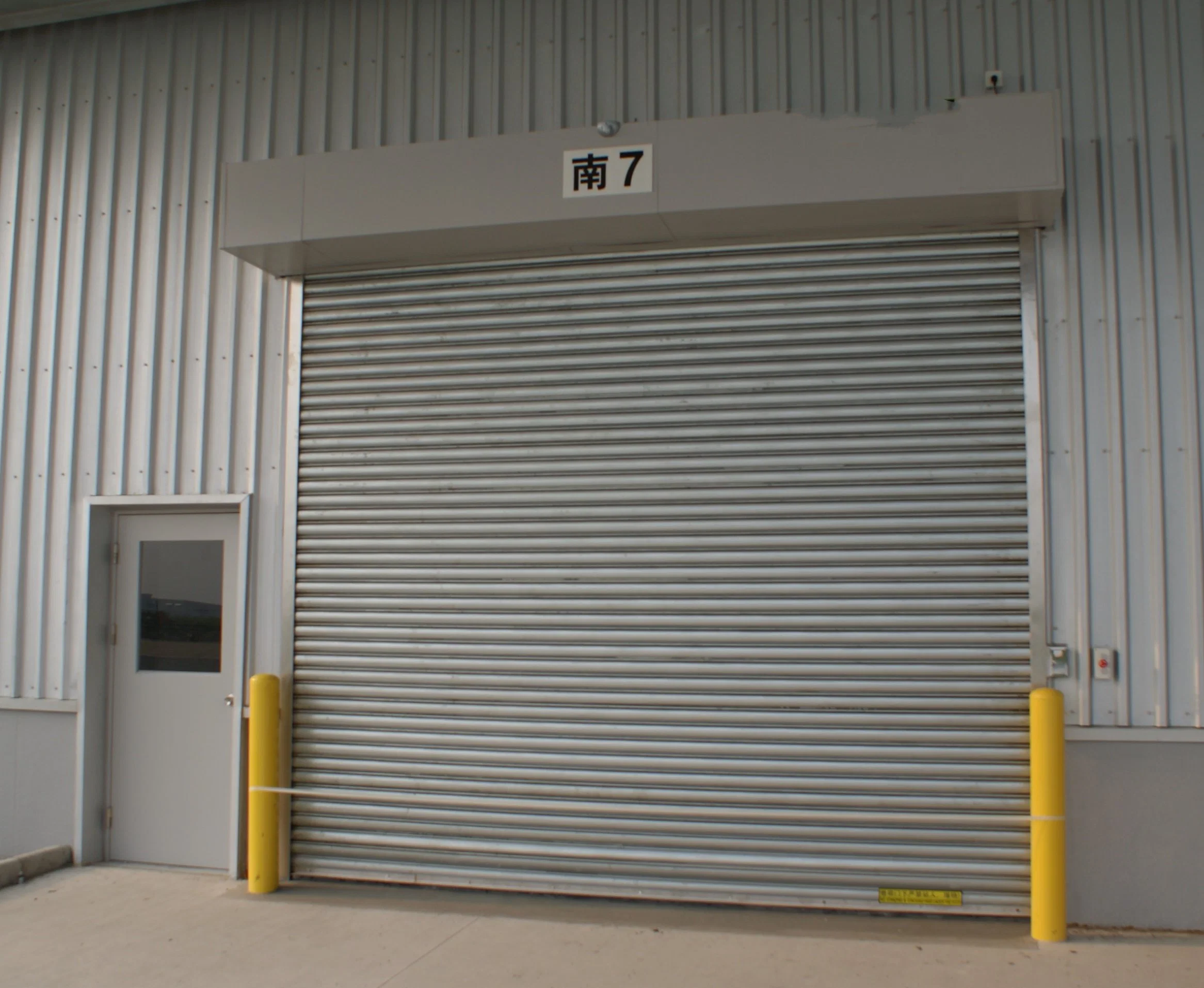 Industrielle Außen-Und Innen-Brandschutz Automatische Sicherheit Stahl Metall Rolling Shutter Roll Up Verzinkter Stahl Rolling Gate