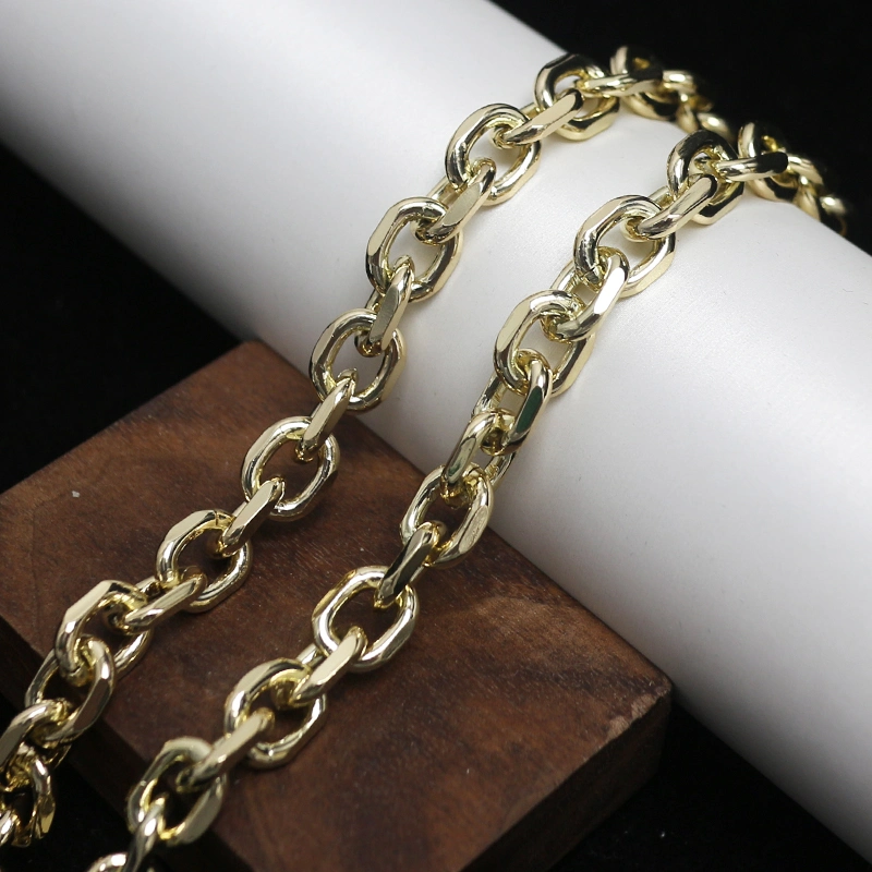 Professional Manufacture Aluminum Link Chain for Clothing Tl21054