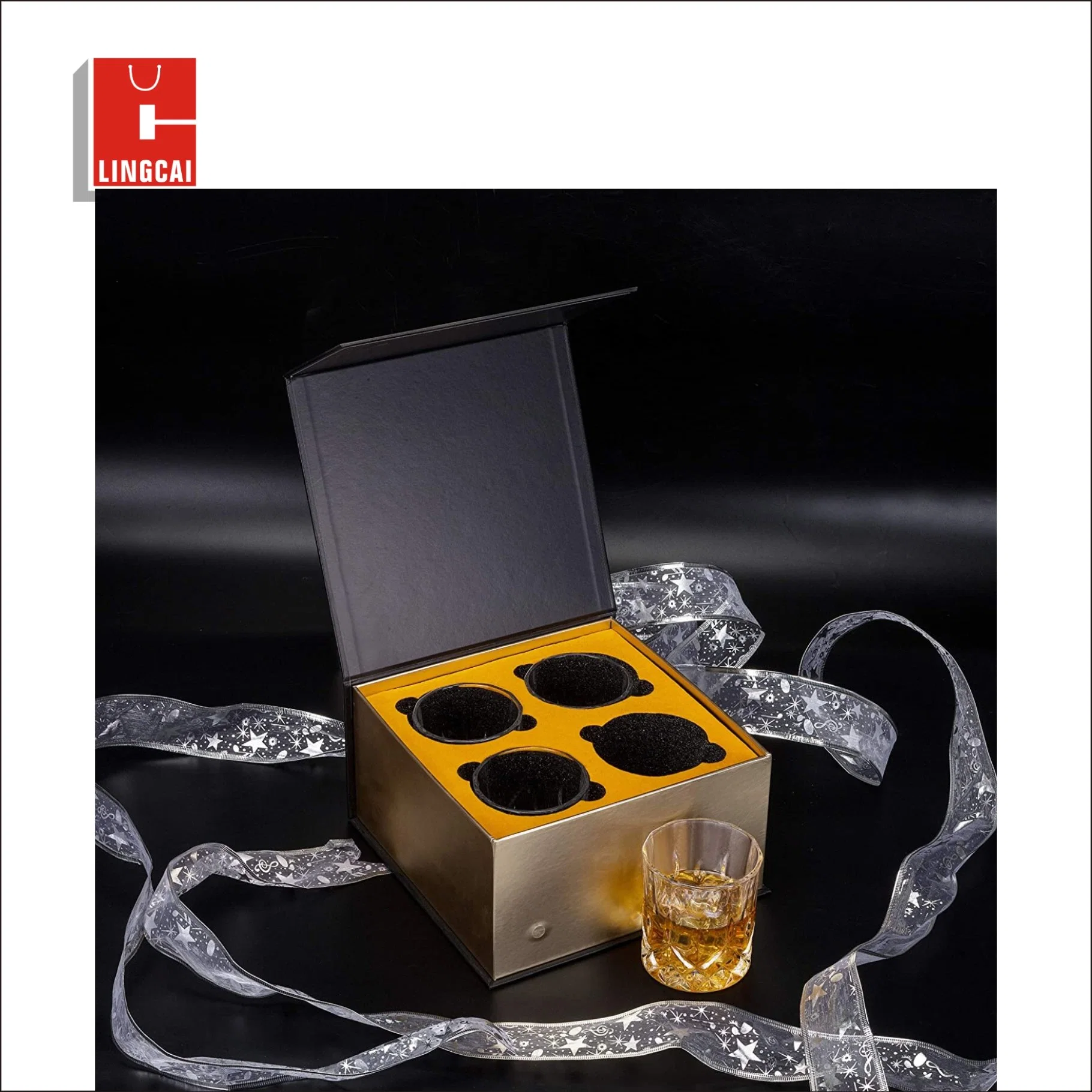 10oz Old Fashioned Crystal Low Ball Heavy Base Shot Whisky Glasses Box