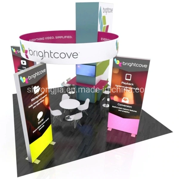 20 X 20 Modular Island Exhibit Advertising Aluminium Trade Show Booth Stand