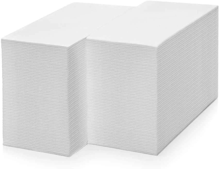 Lenços de papel descartável toalhas de banho para o Jantar de Finalização de RSE Poly de papel 24x24" e toalhas 17X19" para as bandejas