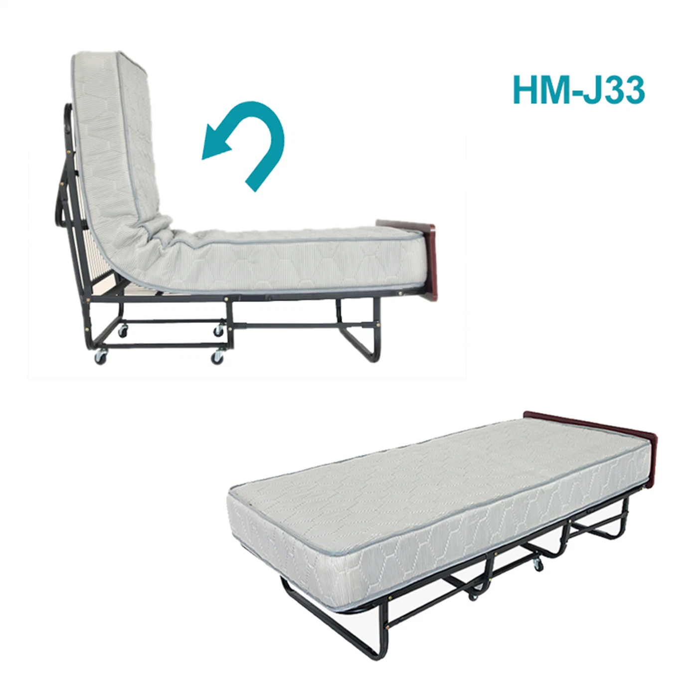 Factory Price Wholesale/Supplier Folding Steel Bed Steel Furniture Easy to Receive for Kids