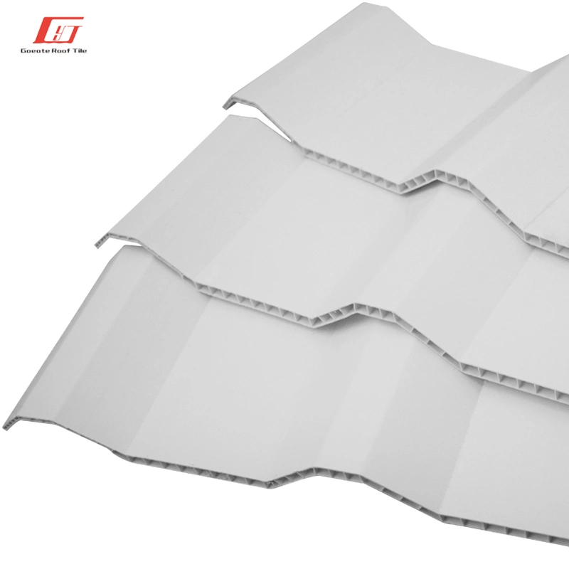 High quality/High cost performance Heat Resistant Roofing Sheets UPVC Plastic Two Wall PVC Hollow Sheet Roofing