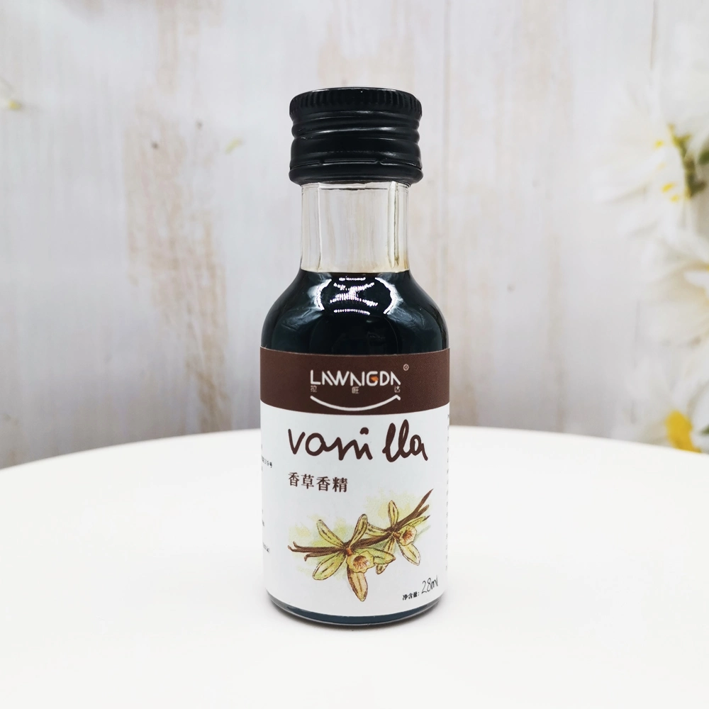 Aroma de Vainilla orgánica (sin alcohol) para la alimentación y la cocción de 28ml Aroma de Vainilla esencia