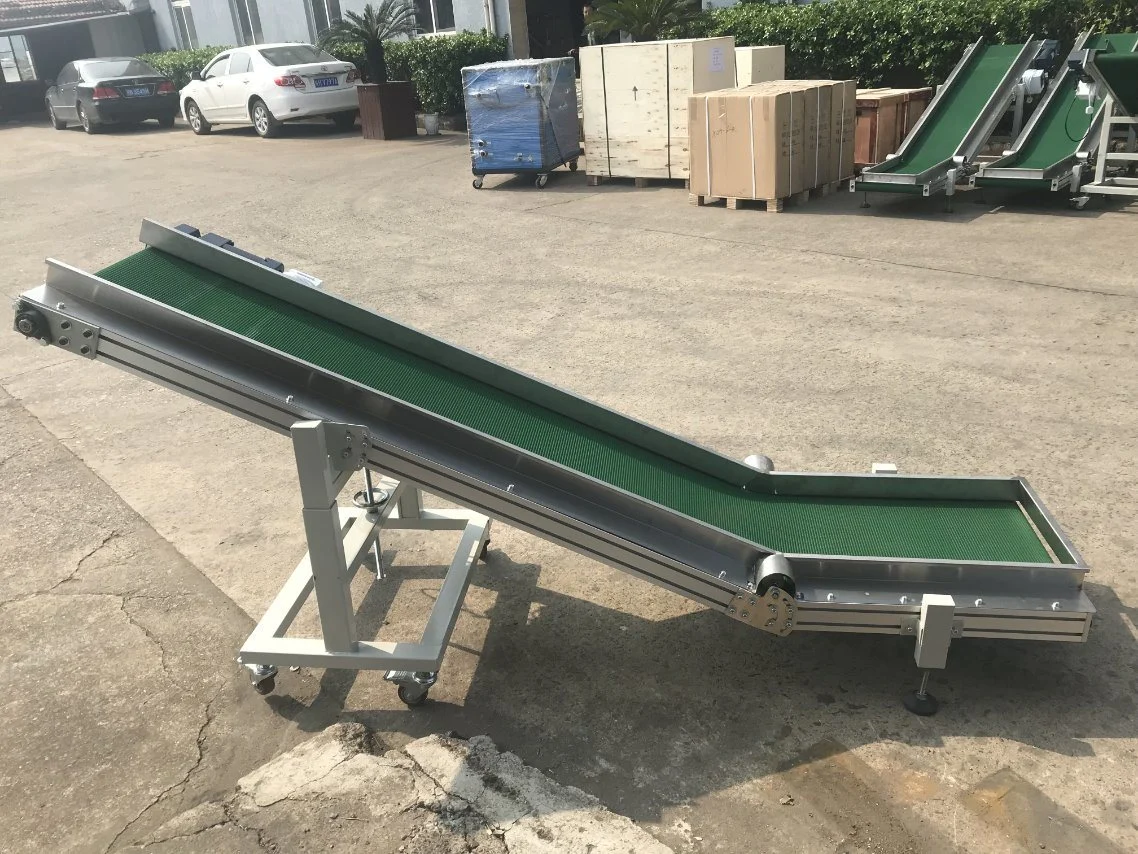 Factory Price Stainless Steel Belt Inclined Conveyor Food Grade Lifting Conveyor