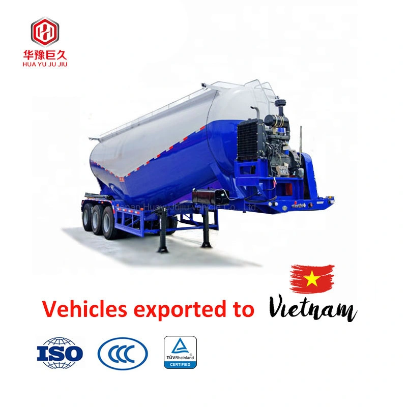 China Factory V-Type Zement Tanker Semi Truck Trailer zum Verkauf