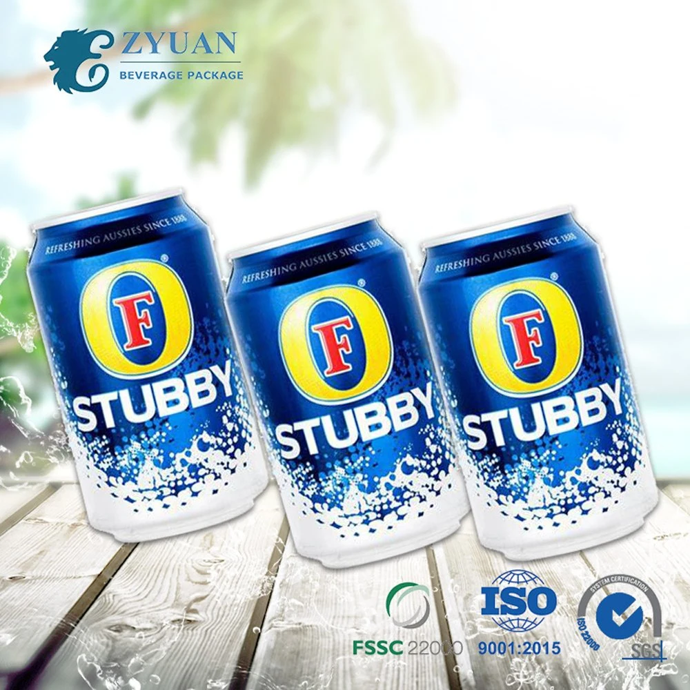 250ml Stubby Nuevos Productos de Aluminio Metal Logotipo personalizado bebidas bebida carbonatada por Pet