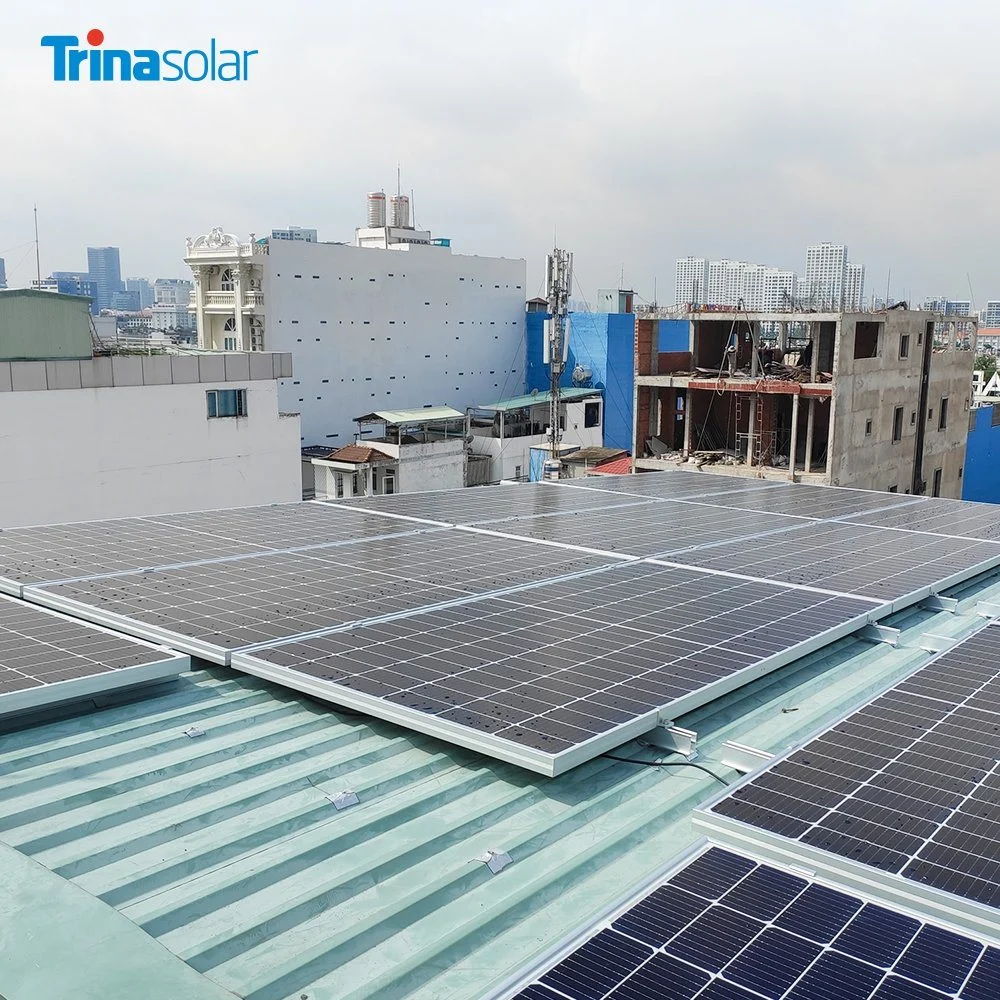 لوحات الفلطاضوئية من رأس Trina Solar S بقدرة 390 واط واط وسعة 400 واط خلية نصفية أحادية للطاقة الشمسية المنزلية